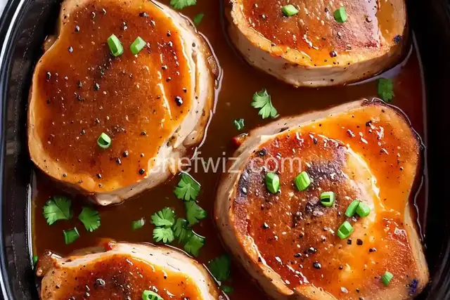 Slow Cooker French Onion Pork Chops