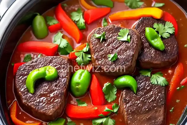 Slow Cooker Pepper Steak