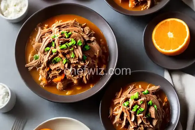 Slow Cooker Pulled Pork with Orange Juice