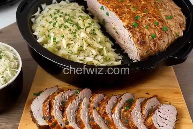 Slow Cooker Sauerkraut Pork Loin