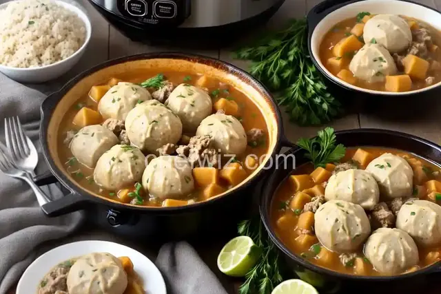 Slow Cooker Turkey and Dumplings