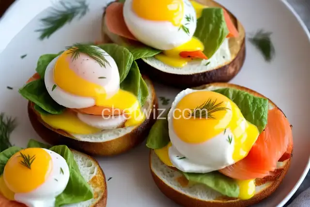 Smoked Salmon Dill Eggs Benedict
