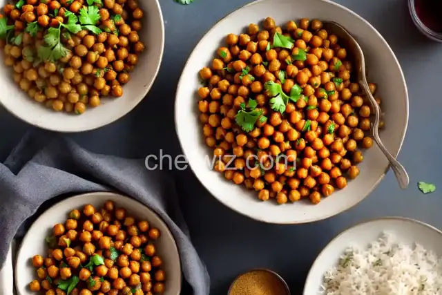 Spiced Air-Fried Chickpeas
