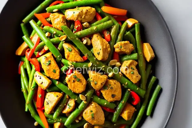 Spicy Chicken and Green Bean Stir Fry