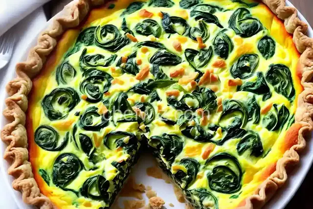 Spinach Quiche with Chicken