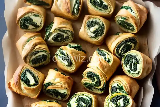 Spinach Rolls with Puff Pastry