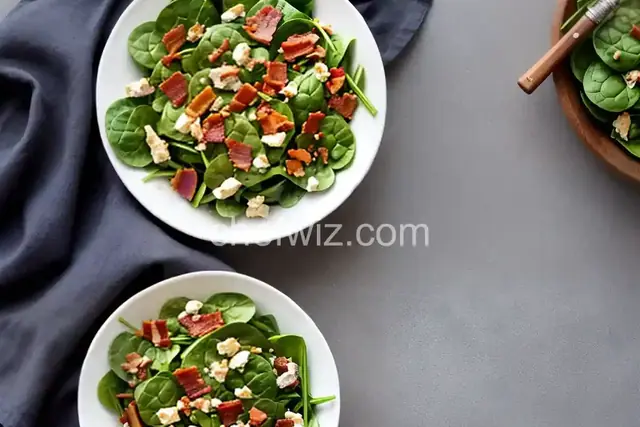 Spinach Salad with Warm Bacon-Mustard Dressing