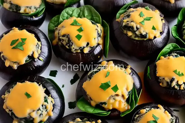 Spinach Stuffed Portobello Mushrooms