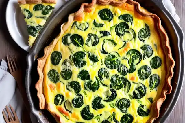 Spinach and Ham Quiche