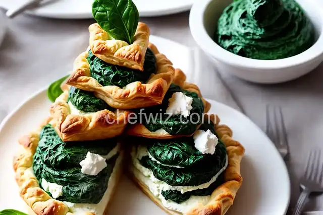 Spinach and Ricotta Puff Pastry Christmas Tree