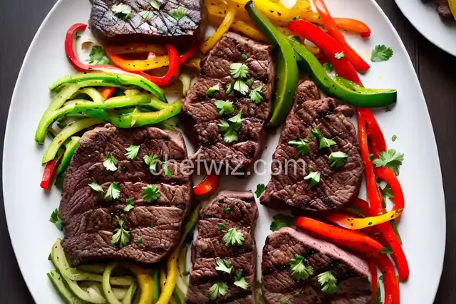 Steak, Onion, and Pepper Fajitas