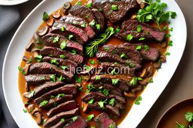 Steak Tips with Mushroom Sauce