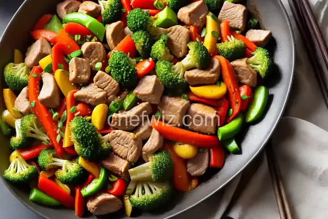 Stir-Fried Vegetables with Chicken or Pork