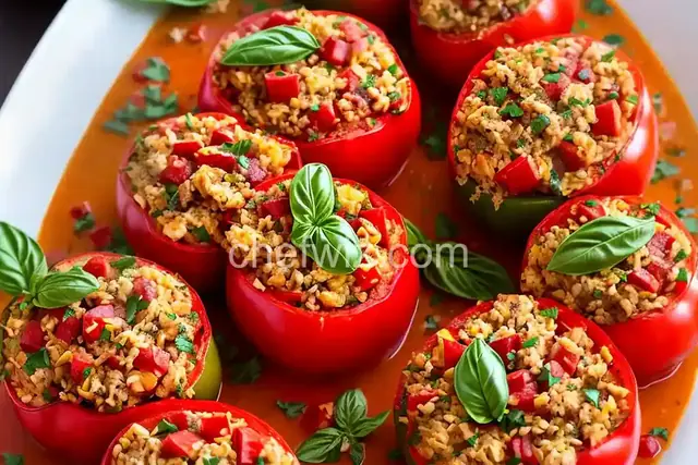 Stuffed Tomato Basil Chicken