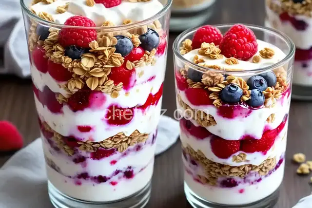 Summer Berry Parfait with Yogurt and Granola