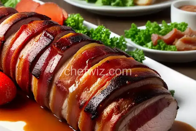 Sweet Bacon-Wrapped Pork Loin
