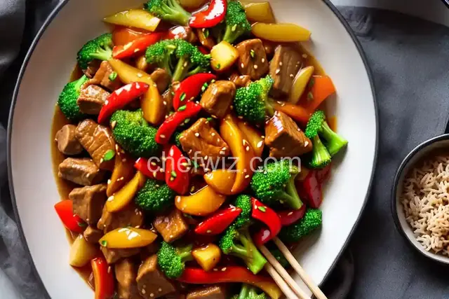 Sweet and Sour Pork Stir Fry