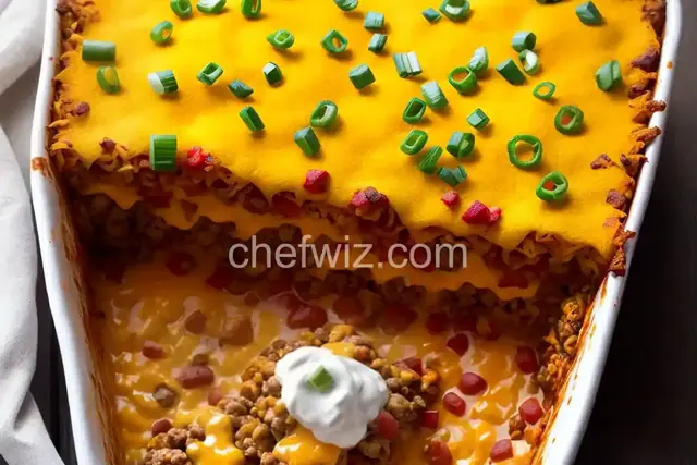 Tater Tot Taco Casserole