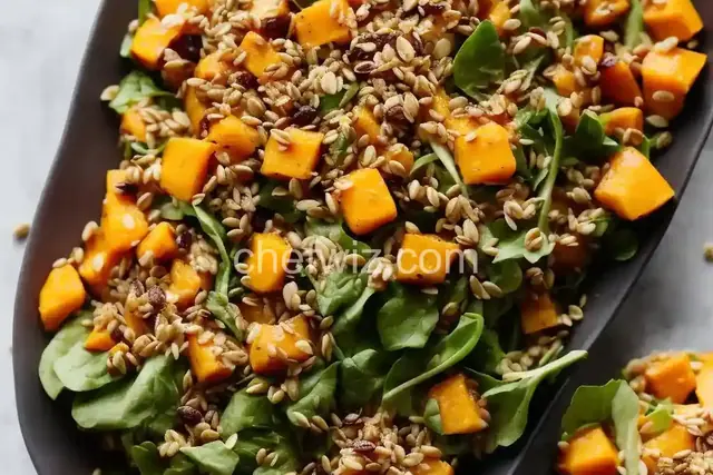 Thanksgiving Salad with Butternut Squash & Wheat Berries
