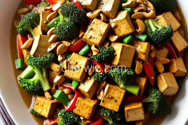 Tofu Stir-Fry with Peanut Sauce (Vegan)