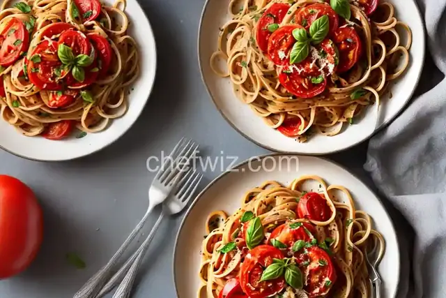 Tomato Recipes: Roasted Tomato Linguine
