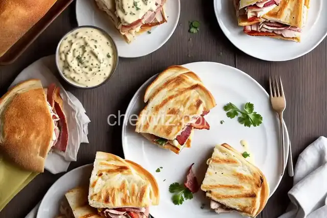 Turkey and Bacon Panini with Chipotle Mayonnaise