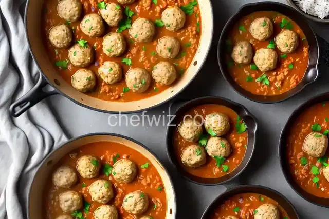 Turkey and Rice Meatballs (Albondigas)