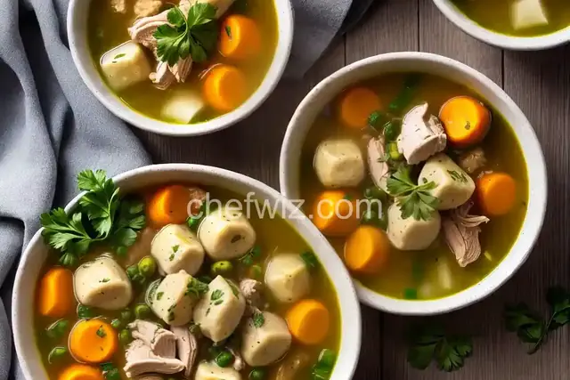 Turkey with Dumplings Soup