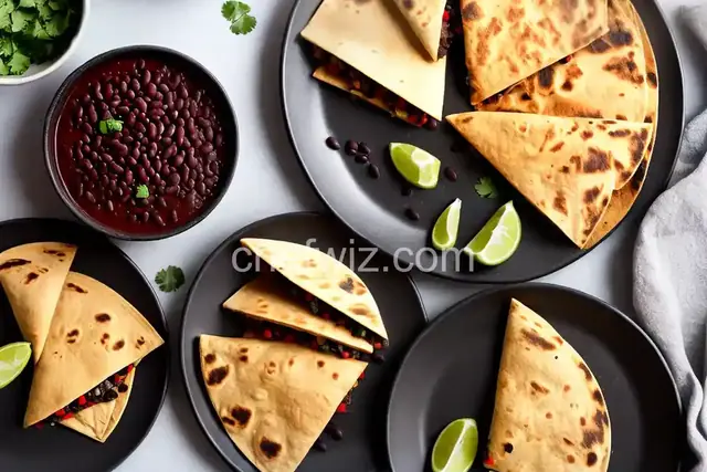 Vegan Black Bean Quesadillas