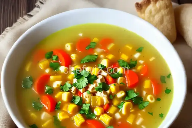 Velvety Chicken Corn Soup