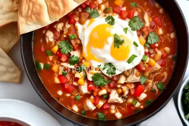 White Chicken Chili with Salsa