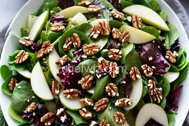 Winter Salad Recipes: Pear Salad with Balsamic & Walnuts