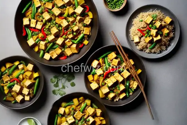 Yellow Squash and Tofu Stir Fry
