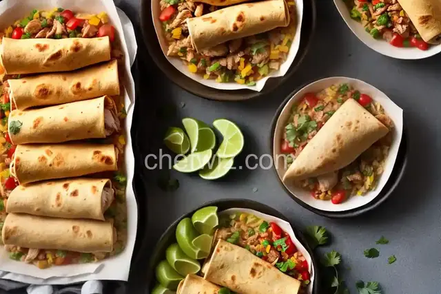 Yummy Chicken Burritos