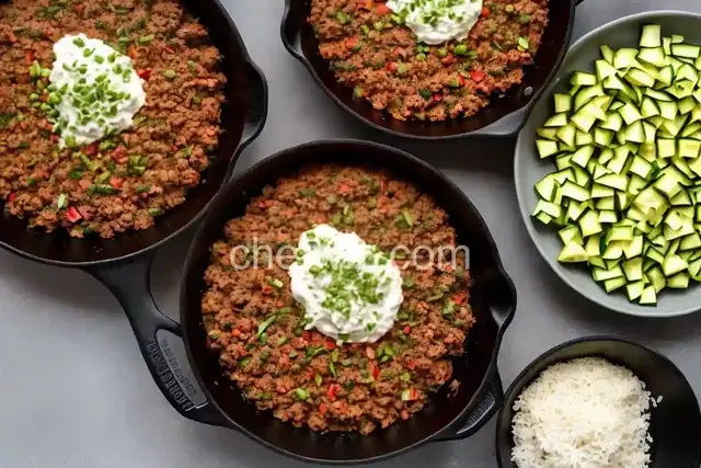 Zucchini and Ground Beef Skillet