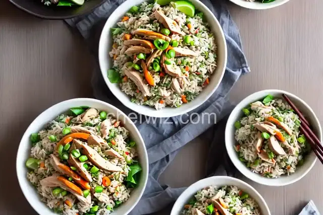 15-Minute Ginger-Chicken Rice Salad