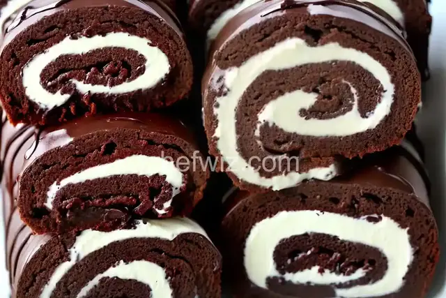 3 Ingredients- No Bake/Fire: Oreos Chocolate Swiss Rolls