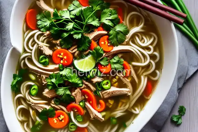 30-Minute Pressure Cooker Pho Ga (Vietnamese Chicken Noodle Soup) Recipe