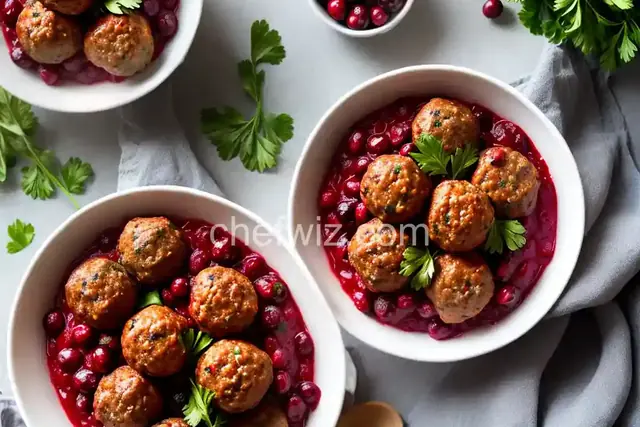 4-Ingredient Cranberry Sauce Meatballs
