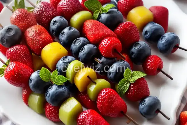4th of July Fruit Kabobs