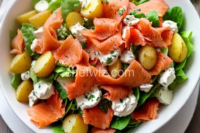 5-Ingredient Smoked Salmon and Potato Salad Recipe