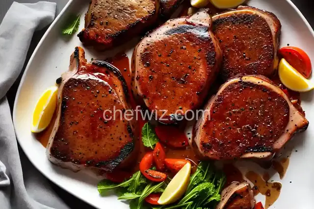 A.1. Sweet Fire Porterhouse Pork Chops