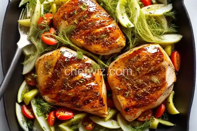 Agrodolce Chicken With Fennel and Celery Gremolata