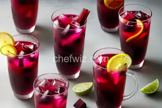 Agua de Jamaica (Iced Hibiscus Tea)