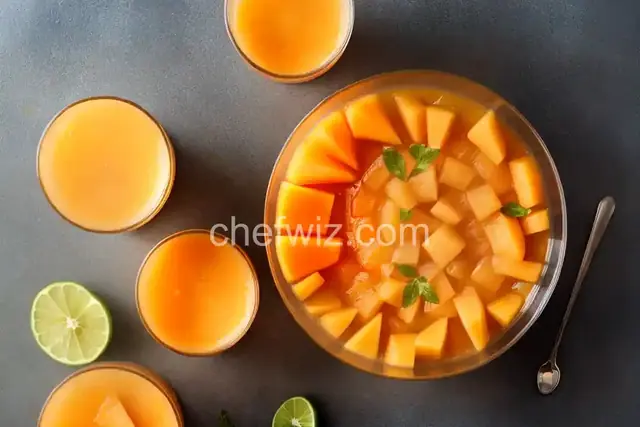 Agua de Melon (Cantaloupe Juice)