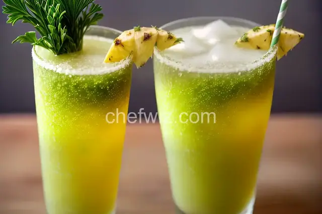 Agua de Pina con Perejil (Pineapple-Parsley Cooler)