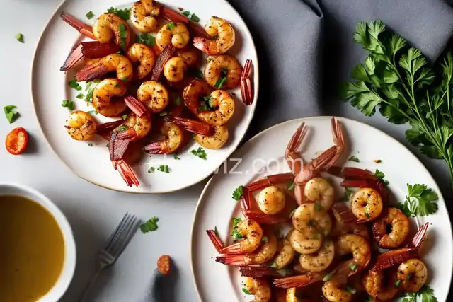 Air-Fried Bacon-Wrapped Shrimp