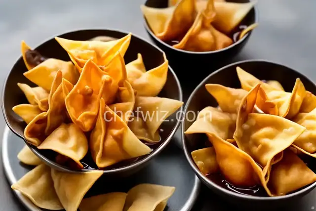 Air-Fried Sweet Wontons