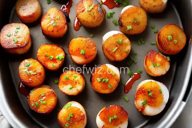 Air Fryer Bacon-Wrapped Scallops with Sriracha Mayo