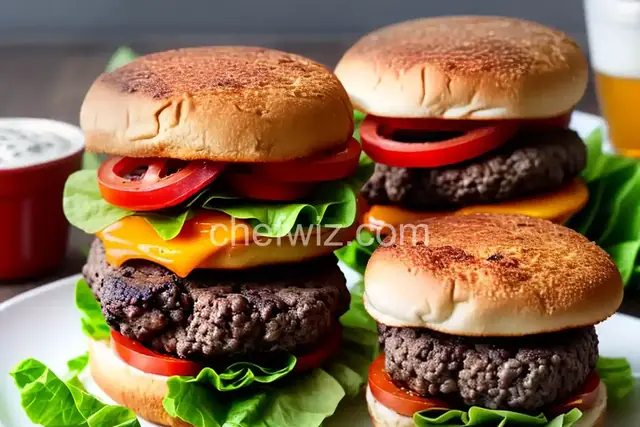 Air Fryer Bison Burgers